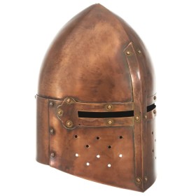 Réplica de casco de caballero medieval antiguo LARP acero cobre de , Armas coleccionables - Ref: Foro24-286225, Precio: 51,07...