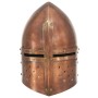 Antique medieval knight helmet replica LARP steel copper by , Collectible weapons - Ref: Foro24-286225, Price: 51,04 €, Disco...