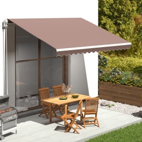 Replacement fabric for brown awning 4x3.5 m by , Awnings - Ref: Foro24-311978, Price: 61,09 €, Discount: %