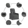 Sillón reclinable de tela gris oscuro de , Sillones - Ref: Foro24-374198, Precio: 204,93 €, Descuento: %