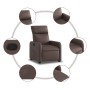 Sillón reclinable de cuero sintético marrón de , Sillones - Ref: Foro24-374185, Precio: 211,99 €, Descuento: %