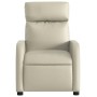 Sillón reclinable de masaje cuero sintético crema de , Sillones - Ref: Foro24-374191, Precio: 189,95 €, Descuento: %