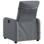 Gray synthetic leather reclining massage chair by , Armchairs - Ref: Foro24-374193, Price: 189,95 €, Discount: %