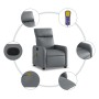 Sillón de masaje reclinable cuero sintético gris de , Sillones - Ref: Foro24-374193, Precio: 200,04 €, Descuento: %