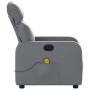 Gray synthetic leather reclining massage chair by , Armchairs - Ref: Foro24-374193, Price: 189,95 €, Discount: %