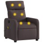 Dark Brown Fabric Reclining Massage Chair by , Armchairs - Ref: Foro24-374179, Price: 212,46 €, Discount: %