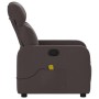 Dark Brown Fabric Reclining Massage Chair by , Armchairs - Ref: Foro24-374179, Price: 212,46 €, Discount: %