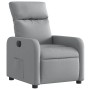 Sillón reclinable eléctrico tela gris claro de , Sillones - Ref: Foro24-3206681, Precio: 241,82 €, Descuento: %