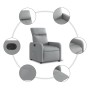 Sillón reclinable eléctrico tela gris claro de , Sillones - Ref: Foro24-3206681, Precio: 227,99 €, Descuento: %