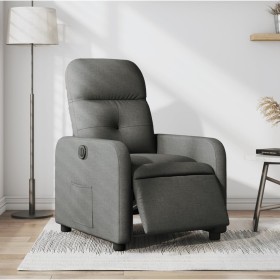 Sillón reclinable eléctrico de tela gris oscuro de , Sillones - Ref: Foro24-3206778, Precio: 236,99 €, Descuento: %