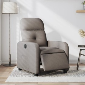 Sillón reclinable eléctrico tela gris taupé de , Sillones - Ref: Foro24-3206784, Precio: 236,46 €, Descuento: %