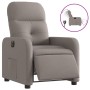 Sillón reclinable eléctrico tela gris taupé de , Sillones - Ref: Foro24-3206784, Precio: 236,82 €, Descuento: %