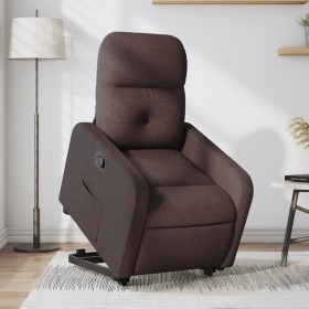 Dark brown fabric lift-up recliner by , Armchairs - Ref: Foro24-3206800, Price: 257,99 €, Discount: %