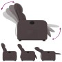 Dark brown fabric lift-up recliner by , Armchairs - Ref: Foro24-3206800, Price: 257,88 €, Discount: %