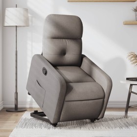 Liftable recliner taupe gray fabric by , Armchairs - Ref: Foro24-3206802, Price: 257,67 €, Discount: %