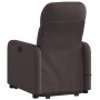 Silla de masaje reclinable de pie de tela marrón oscuro de , Sillones - Ref: Foro24-3206809, Precio: 298,99 €, Descuento: %