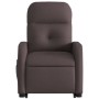 Silla de masaje reclinable de pie de tela marrón oscuro de , Sillones - Ref: Foro24-3206809, Precio: 273,87 €, Descuento: %