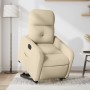 Sillón eléctrico reclinable elevable de tela color crema de , Sillones - Ref: Foro24-3206821, Precio: 308,97 €, Descuento: %