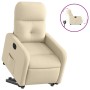 Sillón eléctrico reclinable elevable de tela color crema de , Sillones - Ref: Foro24-3206821, Precio: 308,97 €, Descuento: %