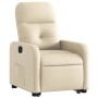 Sillón eléctrico reclinable elevable de tela color crema de , Sillones - Ref: Foro24-3206821, Precio: 308,97 €, Descuento: %