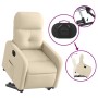 Sillón eléctrico reclinable elevable de tela color crema de , Sillones - Ref: Foro24-3206821, Precio: 308,97 €, Descuento: %