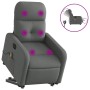 Liftable reclining electric massage chair dark gray fabric by , Armchairs - Ref: Foro24-3206823, Price: 303,24 €, Discount: %