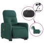 Electric massage chair recliner liftable dark green fabric by , Armchairs - Ref: Foro24-3206828, Price: 353,99 €, Discount: %