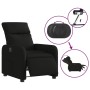 Sillón reclinable eléctrico de tela negro de , Sillones - Ref: Foro24-3206683, Precio: 243,56 €, Descuento: %