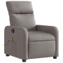 Sillón reclinable de masaje eléctrico tela gris taupe de , Sillones - Ref: Foro24-3206697, Precio: 250,92 €, Descuento: %