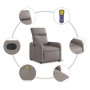 Sillón reclinable de masaje eléctrico tela gris taupe de , Sillones - Ref: Foro24-3206697, Precio: 250,92 €, Descuento: %