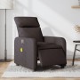 Dark Brown Fabric Electric Massage Recliner by , Armchairs - Ref: Foro24-3206695, Price: 259,65 €, Discount: %