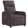 Sillón reclinable de masaje eléctrico tela marrón oscuro de , Sillones - Ref: Foro24-3206695, Precio: 273,12 €, Descuento: %