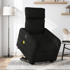 Black Fabric Liftable Massage Recliner by , Armchairs - Ref: Foro24-3206710, Price: 244,63 €, Discount: %