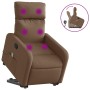 Silla de masaje reclinable de pie de tela marrón de , Sillones - Ref: Foro24-3206712, Precio: 254,52 €, Descuento: %