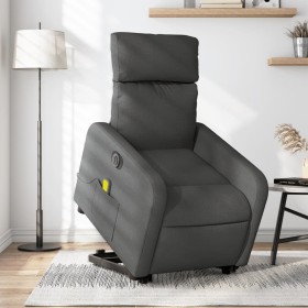 Liftable reclining electric massage chair dark gray fabric by , Armchairs - Ref: Foro24-3206727, Price: 285,86 €, Discount: %