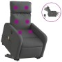 Sillón de masaje eléctrico reclinable elevable tela gris oscuro de , Sillones - Ref: Foro24-3206727, Precio: 300,04 €, Descue...