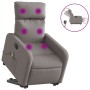 Liftable reclining electric massage chair taupe fabric by , Armchairs - Ref: Foro24-3206733, Price: 303,12 €, Discount: %