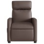 Brown synthetic leather electric reclining massage chair by , Armchairs - Ref: Foro24-3206744, Price: 226,33 €, Discount: %