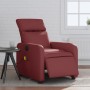 Sillón de masaje reclinable de cuero artificial rojo tinto de , Sillones - Ref: Foro24-3206746, Precio: 226,99 €, Descuento: %