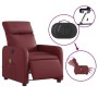 Sillón de masaje reclinable de cuero artificial rojo tinto de , Sillones - Ref: Foro24-3206746, Precio: 226,99 €, Descuento: %