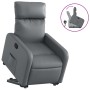 Sillón reclinable elevable cuero artificial gris de , Sillones - Ref: Foro24-3206752, Precio: 267,71 €, Descuento: %