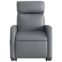 Sillón reclinable elevable cuero artificial gris de , Sillones - Ref: Foro24-3206752, Precio: 267,71 €, Descuento: %