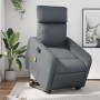 Gray Artificial Leather Foot Massage Recliner by , Armchairs - Ref: Foro24-3206759, Price: 264,20 €, Discount: %