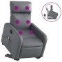 Gray Artificial Leather Foot Massage Recliner by , Armchairs - Ref: Foro24-3206759, Price: 248,99 €, Discount: %