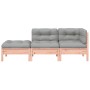 2-seater garden sofa with cushions and footrest by , Modular outdoor sofas - Ref: Foro24-838175, Price: 237,99 €, Discount: %