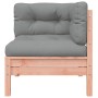 2-seater garden sofa with cushions and footrest by , Modular outdoor sofas - Ref: Foro24-838175, Price: 237,99 €, Discount: %