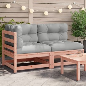 2-seater garden sofa with solid Douglas wood cushions by , Modular outdoor sofas - Ref: Foro24-838123, Price: 156,99 €, Disco...