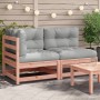 2-seater garden sofa with solid Douglas wood cushions by , Modular outdoor sofas - Ref: Foro24-838123, Price: 157,22 €, Disco...