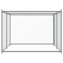 Jaula de perros con puerta acero galvanizado gris 4x2x1,5 m de , Casetas y cercados para perros - Ref: Foro24-3209578, Precio...