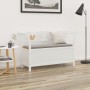 Solid white fir wood bench 107x45x75.5 cm by vidaXL, Benches for halls and storage - Ref: Foro24-351774, Price: 152,99 €, Dis...